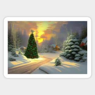 Christmas forest Sticker